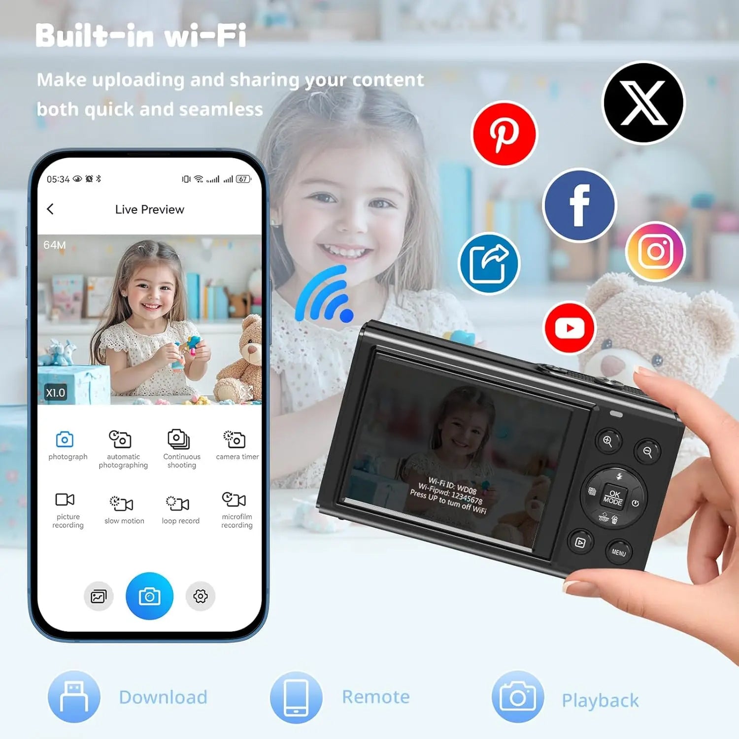 ClikVis Digital Compact Camera