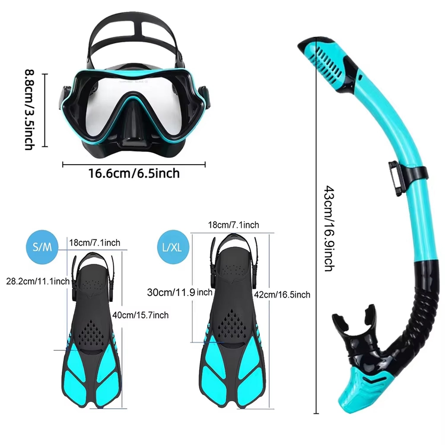 DeepBrez Snorkel Set