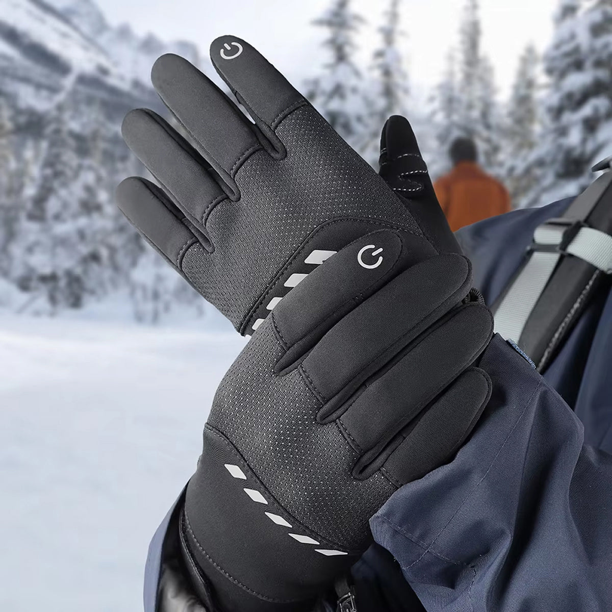 GlovyClik Thermal Gloves With Touchscreen Fingers