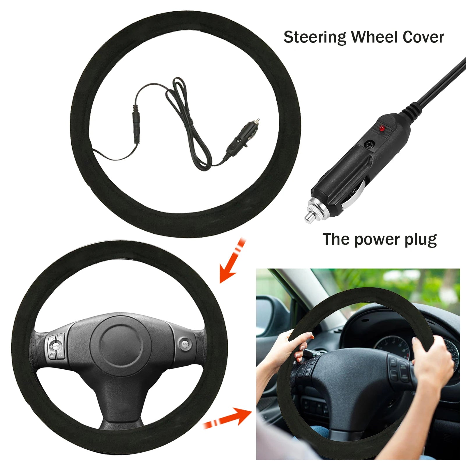 Gripoozy Heated Steering Wheel Cover