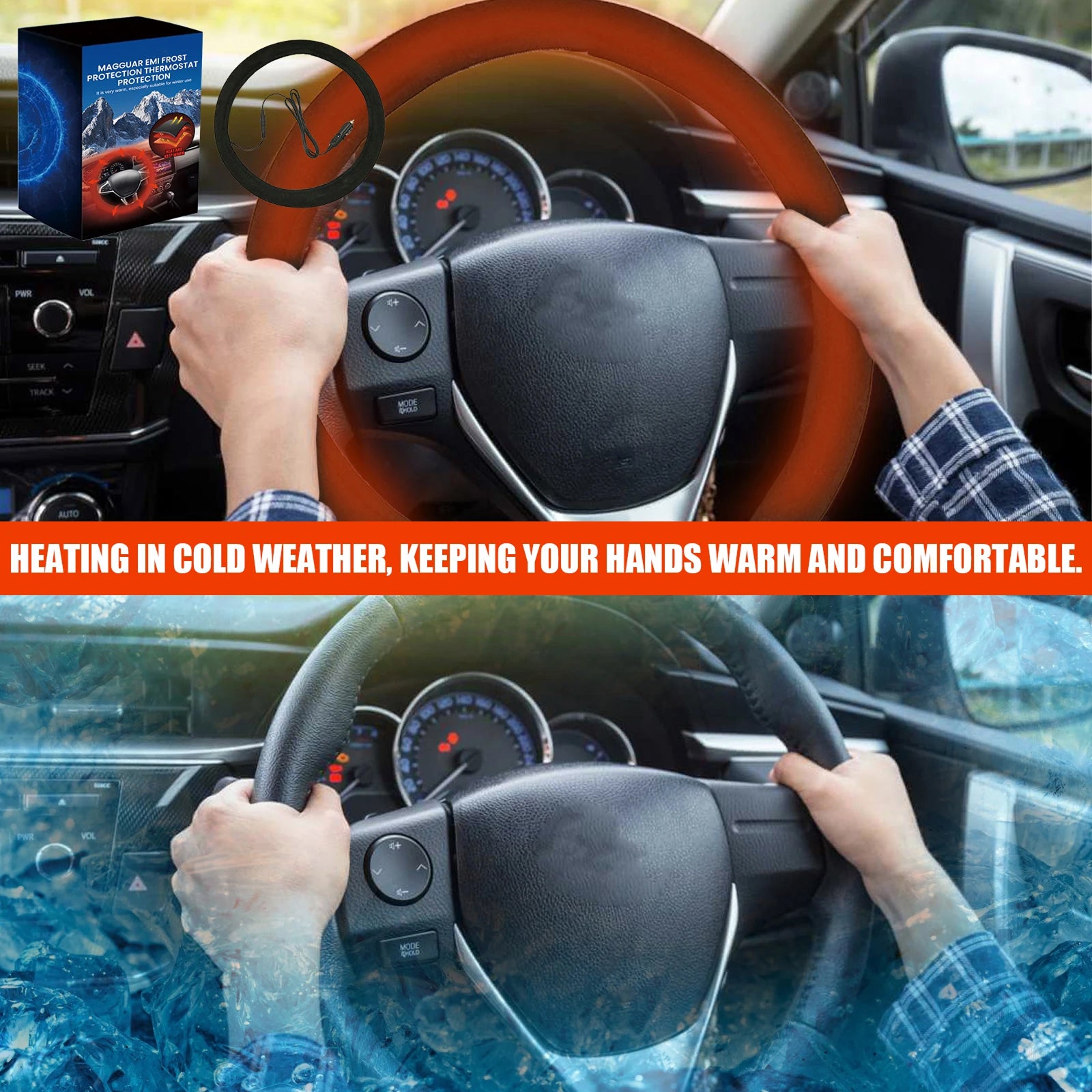 Gripoozy Heated Steering Wheel Cover