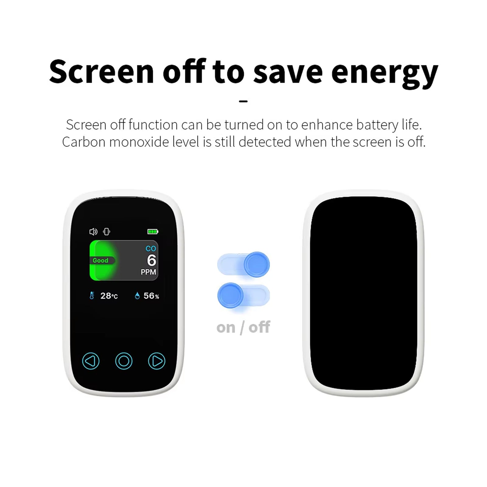 OxiTeky Travel Carbon Monoxide Detector