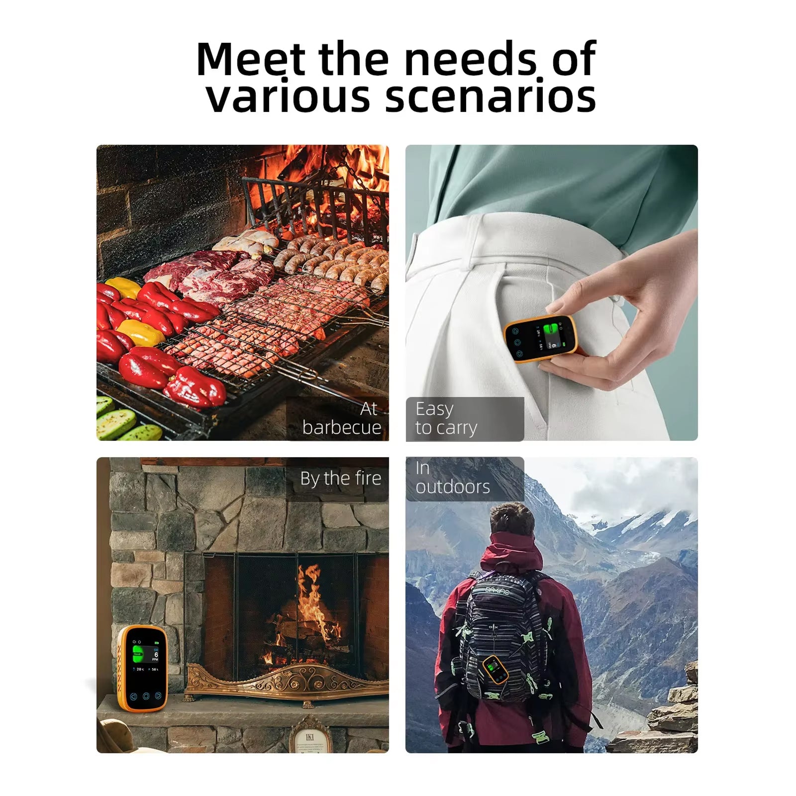 OxiTeky Travel Carbon Monoxide Detector