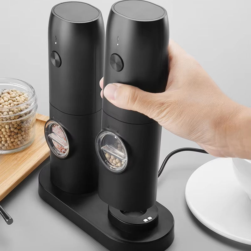 SalteSonic Electric Grinders Salt And Pepper